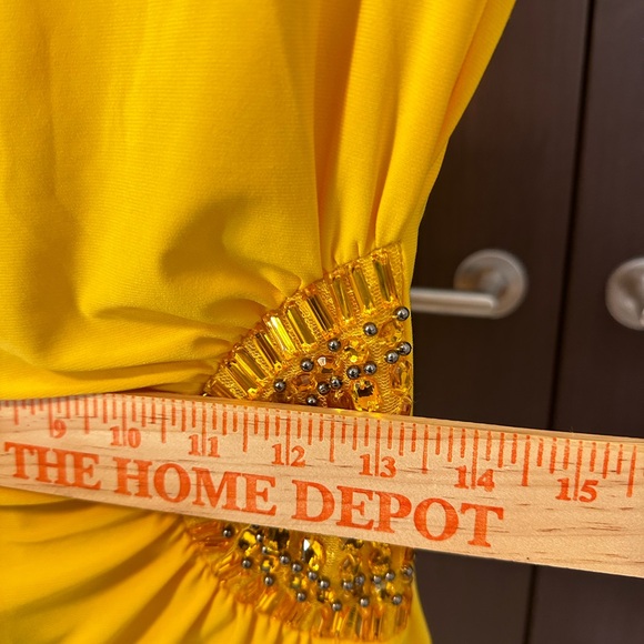 Sunshine Yellow Women's Blouse with Embellishments - Picture 8 of 10
